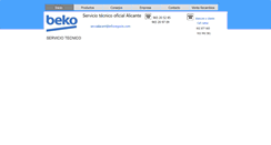 Desktop Screenshot of bekoalicante.com